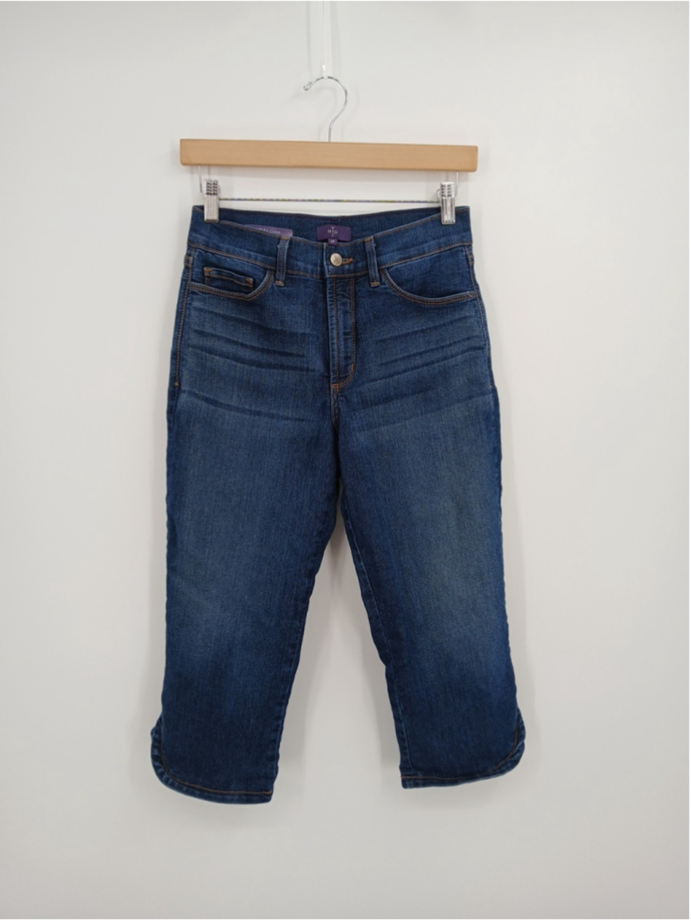 NYDJ Ariel Crop Jeans Size 6P Petite Cotton Blend USA